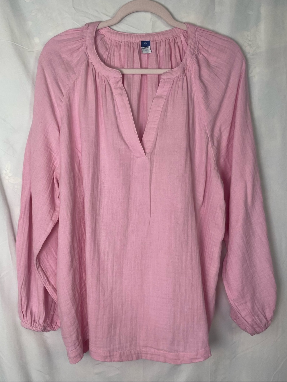 Old Navy Pink Peasant Blouse